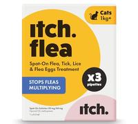 Itch Cat (1kg+) Flea & Tick Spot On Treatment - 3 Pipettes
