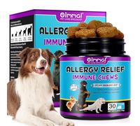 Itch Immunity Treats For Dogs, Itch Relief For Dogs, Dog Allergy Relief Chews For Healthy Skin & Coat, Paws, Supports Seasonal Itching & for All Breeds and Size, Peking Duck Flavor (30 Chews)