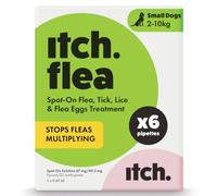 Itch Small Dog (2-10kg) Flea & Tick Spot On Treatment - 6 Pipettes