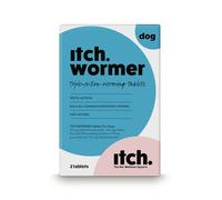 Itch - Worming Tablets for Dogs 3kg-19kg - 2 Tablets - Treats Roundworms, Tapeworms, Hookworms and Whipworms - Kills Worm Larvae (packaging may vary)