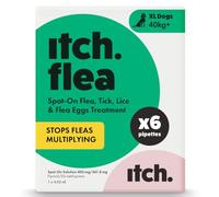 Itch X Large Dog (40kg+) Flea & Tick Spot On Treatment - 6 Pipettes