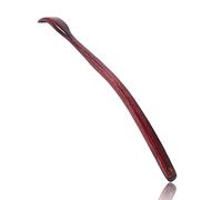 ITCHY-BAN Oversized Wooden Back Scratcher: 18'' Extended Curved Handle for Better Reach, Handcrafted to Perfection, Instant Itch Relief, Gentle on Skin Leave No Scratch Marks (Brown)