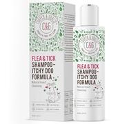 Itchy Dog Flea and Tick Shampoo 300ml - Natural Flea Shampoo for Dogs with Dead Sea Complex - Insecticide-Free Vet-Developed Formula to Eliminate Fleas and Eggs By C&G Pets