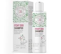 Itchy Dog Shampoo 300ml for Sensitive Skin - Natural Antibacterial and Antifungal Dog Shampoo - Soothes Dry Flaky Skin and Reduces Shedding - Vet Developed Dead Sea Formula By C&G Pets