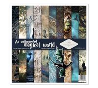 ITD Collection - Decoupage Paper - Decopatch Paper 310 x 320 mm - Scrapbooking - Decorative Paper for DIY Albums Bullet Journals (an Undiscovered Magical World, SLS-023)