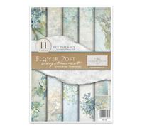 ITD Collection - Rice Paper Creative Set A4 Decoupage Rice Paper Sheet 29.7 x 21 cm Multi-Coloured (Flower Post Forget-me-not, RP036)
