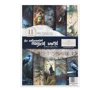 ITD Collection - Rice Paper Creative Set, A4, for Decoupage, Sheets 29.7 x 21 cm, Multi-Coloured (Magical World)