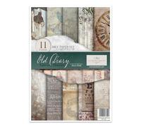 ITD Collection - Rice Paper Creative Set, A4, for Decoupage, Sheets 29.7 x 21 cm, Multi-Coloured (Old Diary Ephemeral Moments)