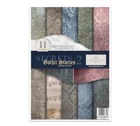 ITD Collection - Rice Paper Creative Set, A4, for Decoupage, Sheets 29.7 x 21 cm, Multi-Coloured (Secrets Gothic Stories 2)
