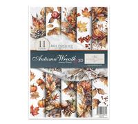 ITD Collection RP-076 Decopatch Rice Paper for Decoupage Technique A4 29.7 x 21 cm Autumn Wreath