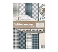 ITD Collection RP056 Rice Paper 29.7 cm x 21 cm (RP056 - Childhood Memories- Blue)