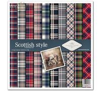 ITD Collection Scrapbook Paper Scrapbooking Set Writing Paper for Crafts Decorative Paper 12 x 12 Inches 310 x 310 mm 10 Sheets + 1 Scottish Style SLS-017
