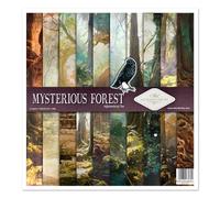 ITD Collection - Scrapbooking Package 12 x 12 inches, Scrapbooking Paper, Decorative Paper, Decoupage, Card Making, Paper Size - 310 x 320 mm (Mysterious Forest, SLS053)