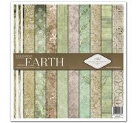 ITD Collection Scrapbooking Package 12x12 Inches - Use Scrapbooking Paper - Make Original Photo Albums Like No One - Decorative Paper - Decoupage - Card Making - Paper Size - 310x320 (Earth)