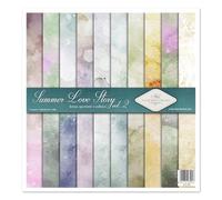 ITD Collection Scrapbooking Paper Set, Scrapbooking Paper 12 x 12 Inches, 310 x 320 mm, Decorative Paper 30 g/m² - Scrapbook Paper (SLS-064 - Summer Love Story 2)