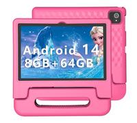 ITDULCET Kids Tablet, 10 inch Android 14 Tablet for Kids, 8GB RAM 64GB ROM Octa-Core Fast-Charging Battery Toddler Tablets with Shockproof Case, Bluetooth, WiFi, Parental Control, Dual Camera, GPS