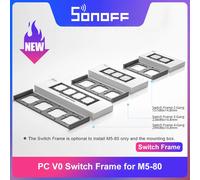 ITEAD SONOFF M5 SwitchMan Switch Frame 2/3/4 Gang Adapted for M5-80 Smart Wall Switch Easy to Install PC V0 Mounting Box