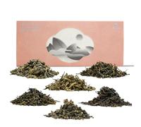 iTeaworld Chinese Flower Loose Leaf Tea, 6 Different Flavor Loose Leaf Tea Sampler(Jasmine Green/Black/Liubao/Oolong Tea, Osmanthus Tieguanyin Oolong, Rose Black Tea), 0 Sugar, 0 Additives, 20