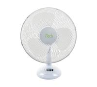 iTECH 16" Oscillating Desk Fan 3 Speed