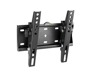 iTECH PLB16B Supreme Tilt Wall Mount Bracket with Integrated Spirit Level for TVs 23-43” with Fingertip Tilt, cold rolled steel construction for Samsung, Sony, Panasonic, LG, etc