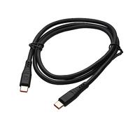 iTechCover USB C to USB C Charging Cable Cord/Charger Power Lead Wire Compatible with JUICE LONG WEEKENDER 10050 Mah / 37.1WH POWERBANK / (2m / 6.6ft) / Black
