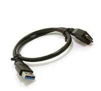 iTechCover USB Cable/Data Sync/High Speed/Charging Cord/Charger Power Lead Wire Compatible with Seagate 500GB Expansion Portable Hard Drive / (0.75m / 2.5ft) - Black