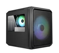 Itek Case QBO 8 EVO Micro ATX, USB3, 200+120mm ARGB Fan, Card Reader, 3X Trasp Window Black