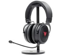 Itek H500W2 Gaming Headphones with Removable Microphone 2.4G Wireless Gaming Headset External Noise Cancelling LED Lighting for PC Console Black Adjustable