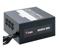 ITEK Power Supply for PC BS650 EVO - 650W HDB Hydraulic Dynamic Bearing 12mm Active PFC Protection Efficiency Certification 80 Plus Bronze HDB Fan 12cm Semi Modular Plug