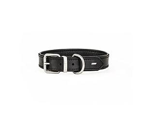 Item Details: EzyDog Oxford Premium Adjustable Leather Dog Collar - Extra Large - Black