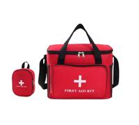 Item First Aid Kit,First Aid Box Travel with Shoulder Strap,Medicine Storage Box,Medication Bag Home,Outdoor First Aid Bag,Perfect for Emergency Backpacking, Doctor Visits, and Nursing