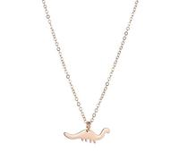 Item Lady Fashion Necklace Necklace Creative Rose Dinosaur Gold Necklaces Pendants 3 Layer Necklace (Gold, One Size)