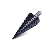 ITEMPESTI M35 Cobalt Step Drill, Diameter 4-32 mm, TiAlN Coated, Robust and High Temperature Resistant, Suitable for Metal, Stainless Steel, Plastic, Wood