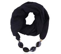items under 2 pounds items under 1 pound Black Scarf for Women Uk Women Necklace Pendant Scarf Ethnic Soft Necklace Scarf Shawl Long Stole Scarf Soft Warm Tartan Scarf for Wedding gifts for women