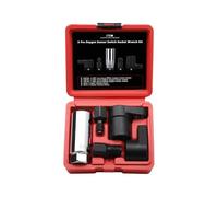 ITEQ 5 Pcs Automotive Oxygen Sensor Socket Wrench Remover Tool and Thread Chaser Set