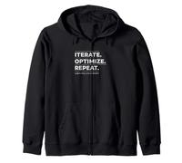 Iterate Optimize Repeat Engineering - Systems Thinking Zip Hoodie