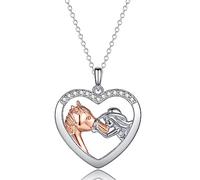 ITESSY Silver Horse Necklace for Girls | Horse Gifts for Women & Teenage Girls | Gifts for 7-11 Year Olds
