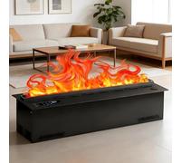 ITETONE Atomized Fireplace, 3d Water Vapor Electric Fireplace With 128 Adjustable Flame Colors, App, Remote, Touch Control, Automatic Water Filling, For Bedroom,Office, Hotel,120cm/47.24inch