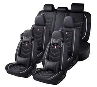 ITETONE Car Seat Cover 7 Seats for Chevy Uplander 2005-2008, Waterproof Durable Premium Leather Car Seat Protector, Comfortable Anti-Slip Stylish Sport Seat Cover(7 Seats Luxury,Black White)