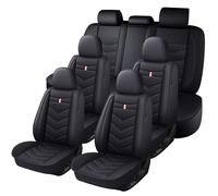 ITETONE Car Seat Cover 7 Seats for Chrysler Pacifica Hybrid 2017-2025, Waterproof Durable Premium Leather Car Seat Protector, Comfortable Anti-Slip Stylish Sport Seat Cover(7 Seats Standard,Black)