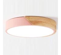 ITETONE LED 3-tone Dimming Ceiling Light Easy to Install Ceiling Light Close to The Ceiling Creative Personality Round Ceiling Lamp Ceiling Lighting with Acrylic Shade Energy Saving Flat Lamp