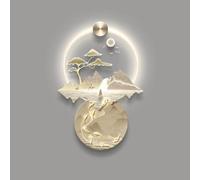 ITETONE Plug-in Power Supply 3D Art Wall Decor, Relief LED Decorative Painting, LED Wall Sculptures, Wall Murals for Bedroom Entrance Hallway Living Room(E,19.7x27.5in/50x70cm)