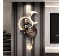 ITETONE Plug-in Power Supply 3D Relief LED Decorative Painting,Home Decor Wall Hanging Painting Wall Clock,Borderless Design,for Living Room, Entryway, Hallway(C,40 * 85cm/15.7 * 33.4in)