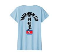 ITF Taekwon-Do Tree - Korean Martial Art T-Shirt, Women, Baby Blue, Small