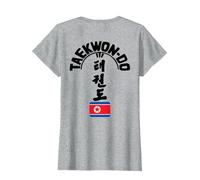 ITF Taekwon-Do Tree - Korean Martial Art T-Shirt, Women, Heather Grey, X-Small