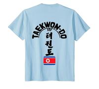 ITF Taekwon-Do Tree - Korean Martial Art T-Shirt, Youth, Baby Blue, 4T