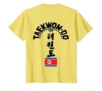 ITF Taekwon-Do Tree - Korean Martial Art T-Shirt, Youth, Lemon Yellow, Medium