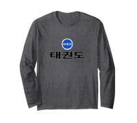 ITF Taekwon-do with Korean Text Long Sleeve T-Shirt