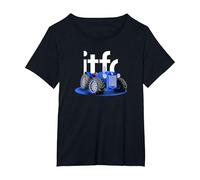 itfc Tractor Boys - Ipswich Fan Dragster Tractor Graphic T-Shirt, Women's Plus, Black, 6X