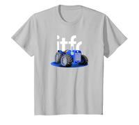 itfc Tractor Boys - Ipswich Fan Dragster Tractor Graphic T-Shirt, Youth, Silver Grey, Large